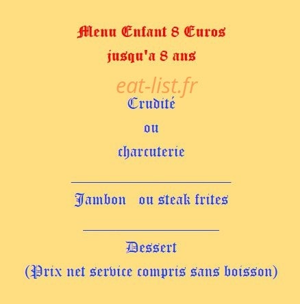 Le Petit Charme — carte page 4