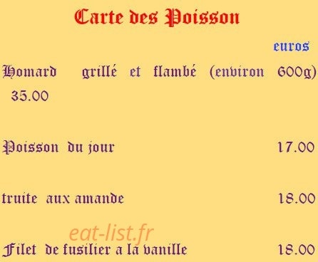 Le Petit Charme — carte page 12