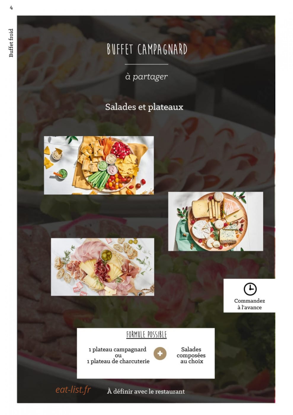 À La Part — carte page 7