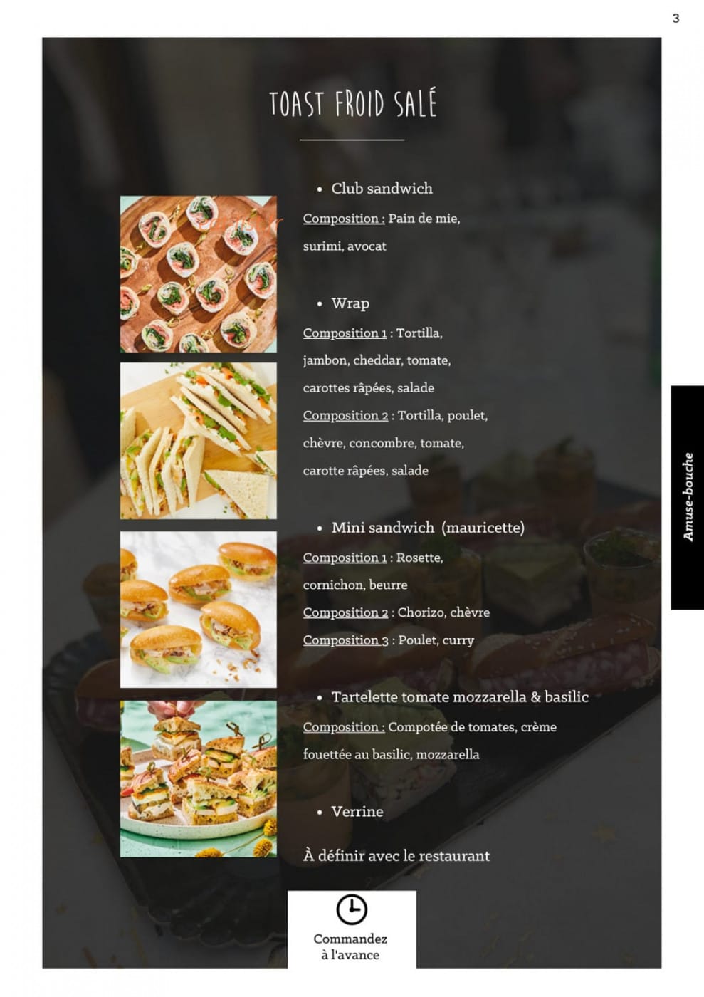 À La Part — carte page 6