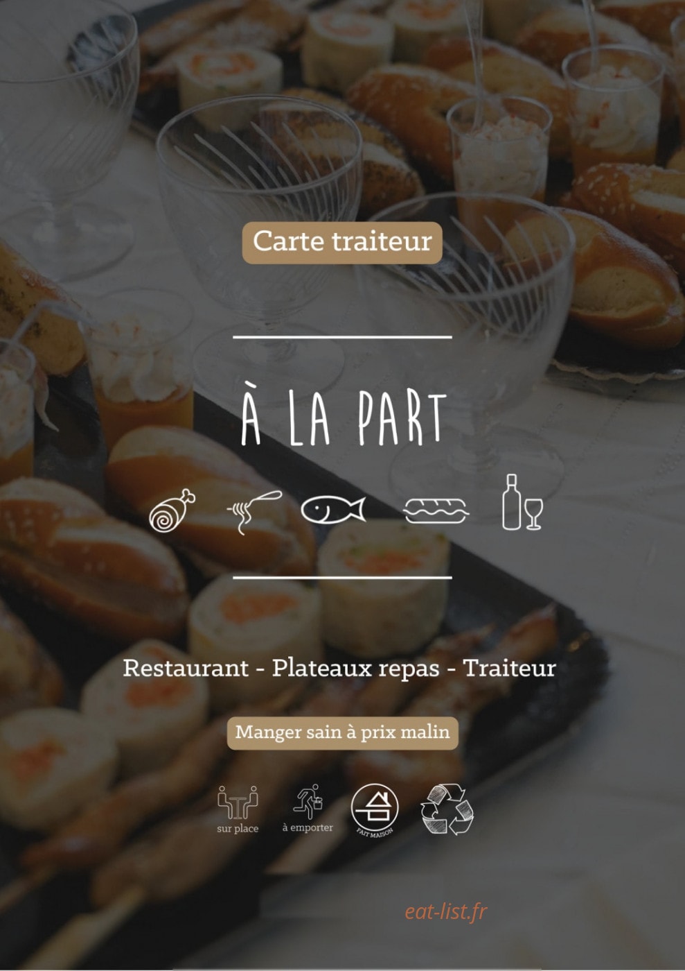 À La Part — carte page 1