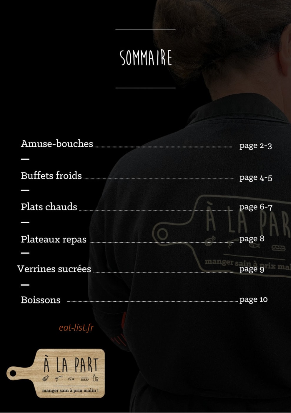 À La Part — carte page 4