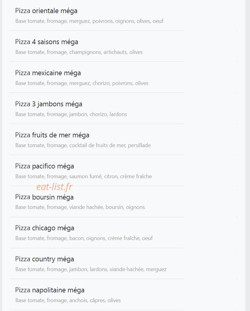 Allo pizza 53 — carte page 10