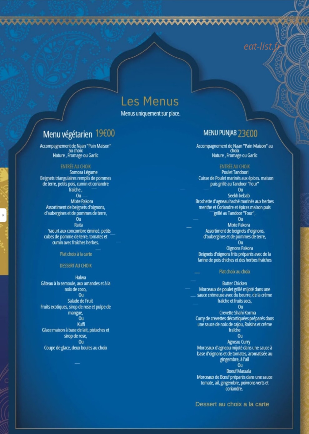 Chez punjab — carte page 5