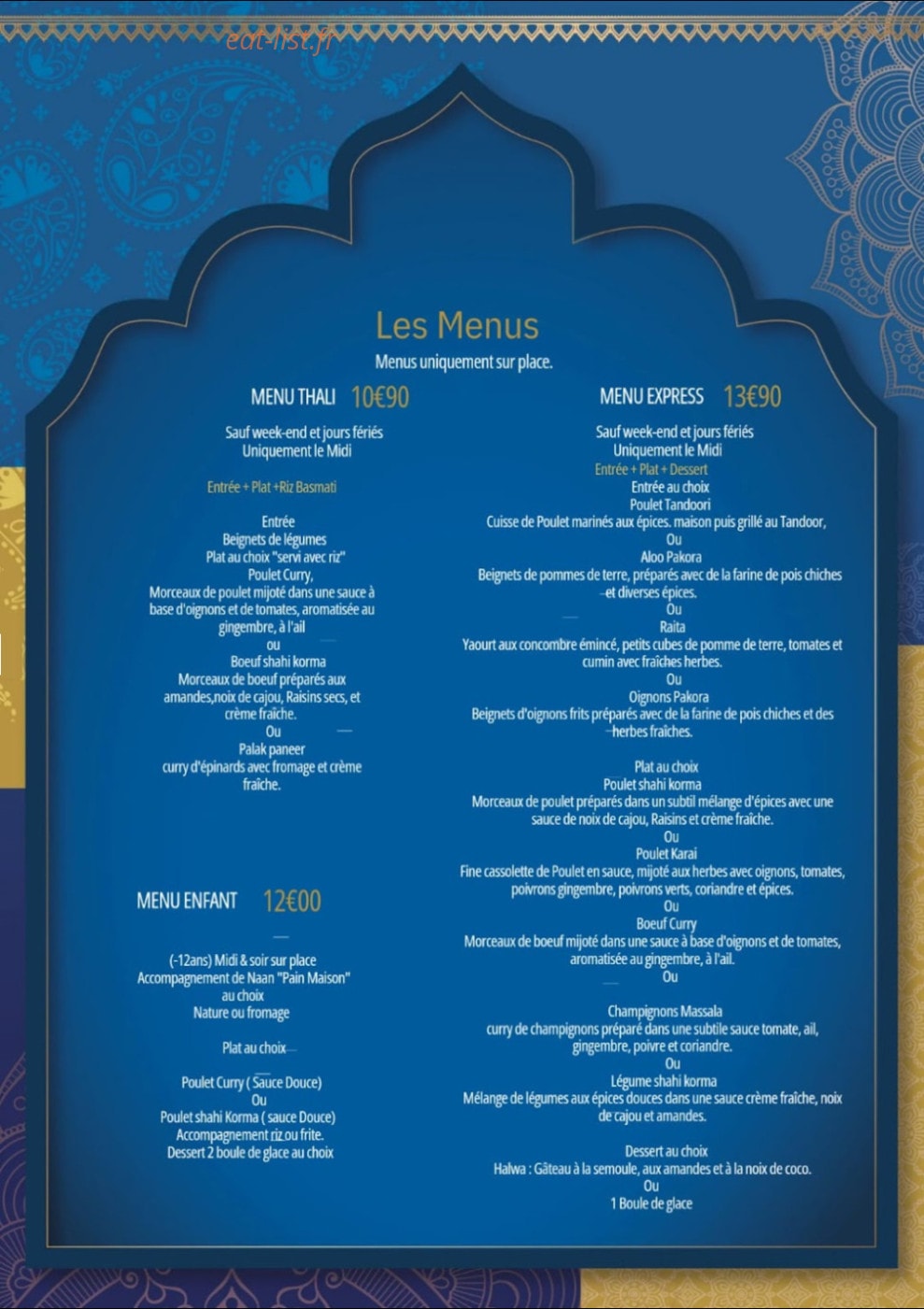 Chez punjab — carte page 4