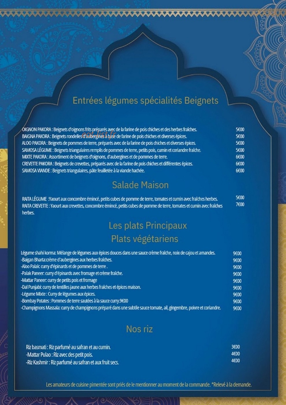 Chez punjab — carte page 2
