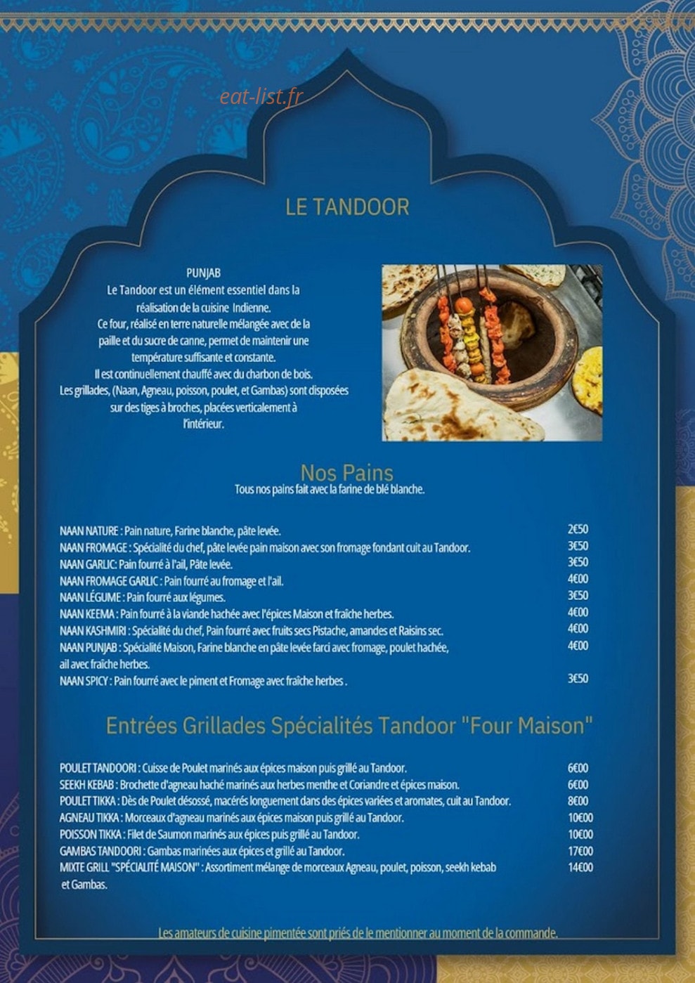 Chez punjab — carte page 3