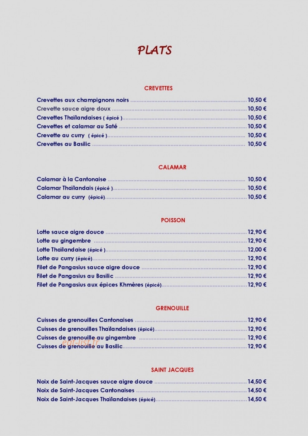 Chez Tin — carte page 3