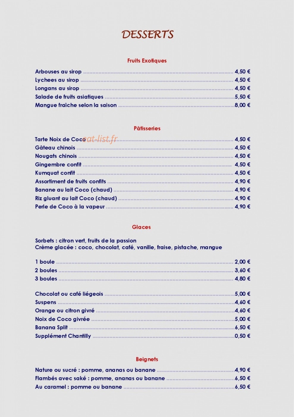 Chez Tin — carte page 6