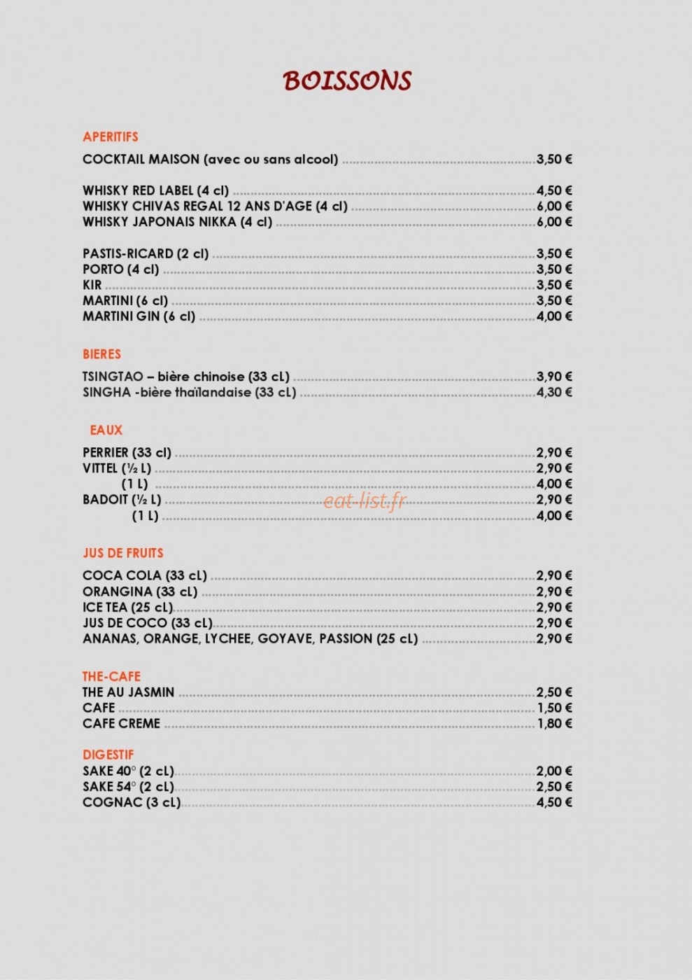 Chez Tin — carte page 7