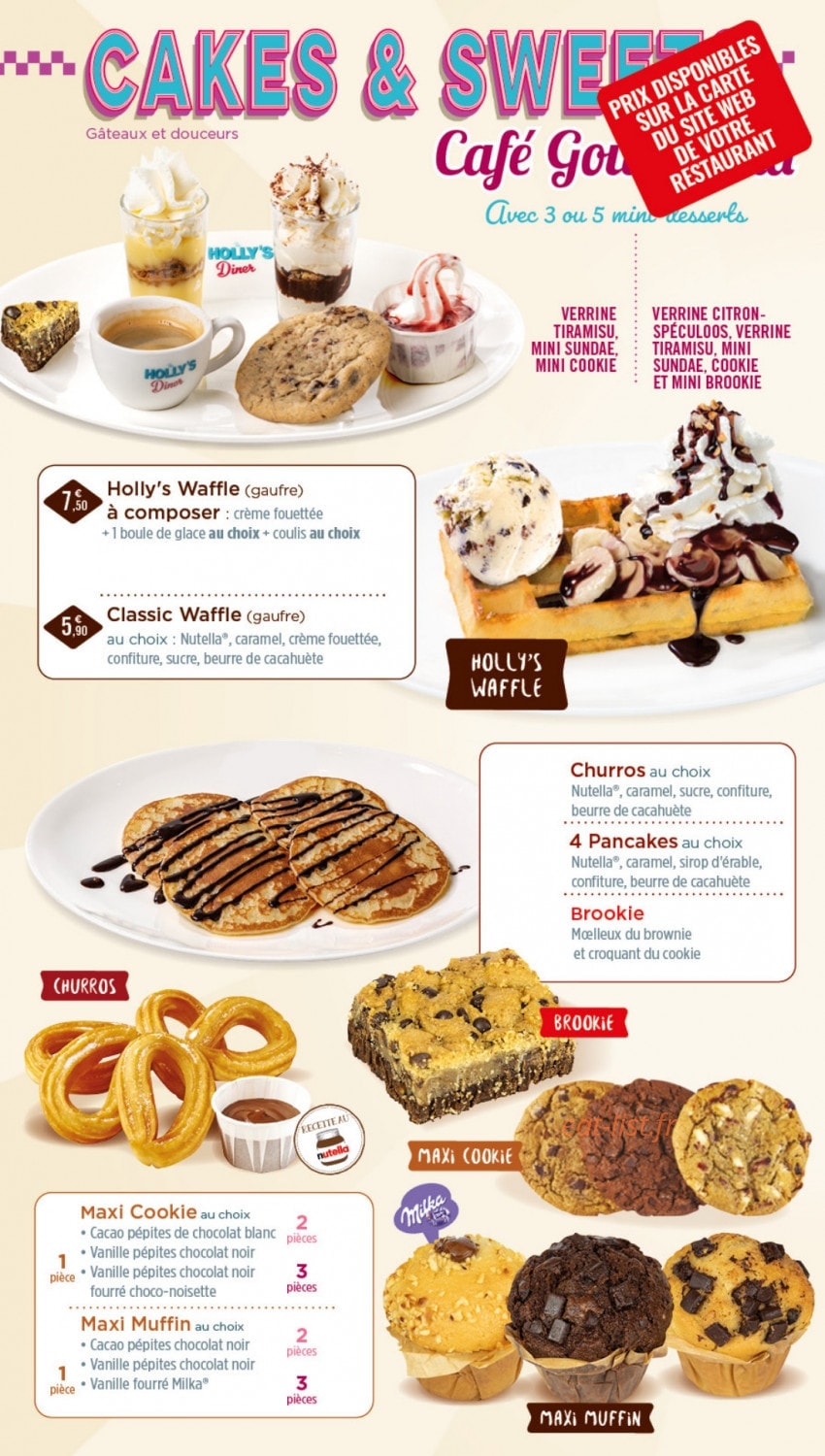 Holly's Diner — carte page 8