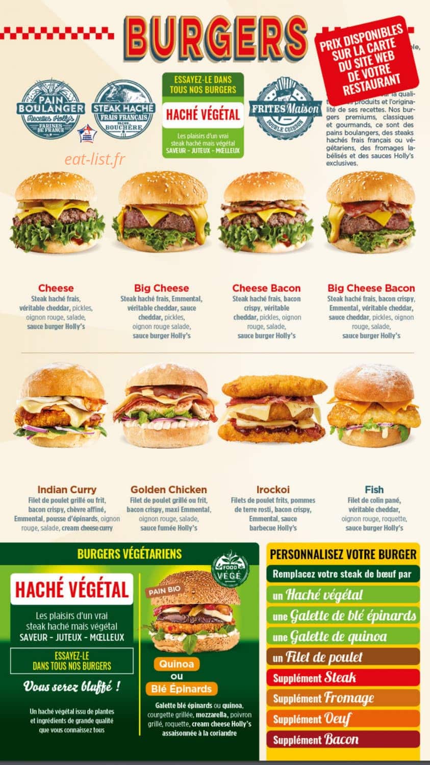 Holly's Diner — carte page 2