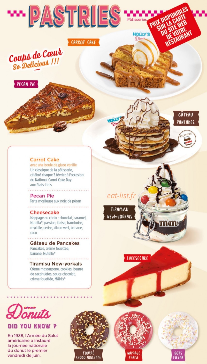 Holly's Diner — carte page 9