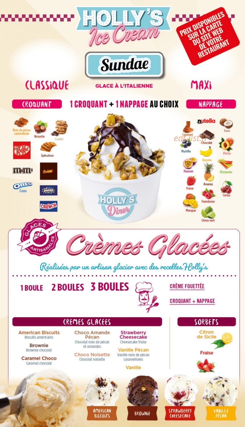 Holly's Diner — carte page 11