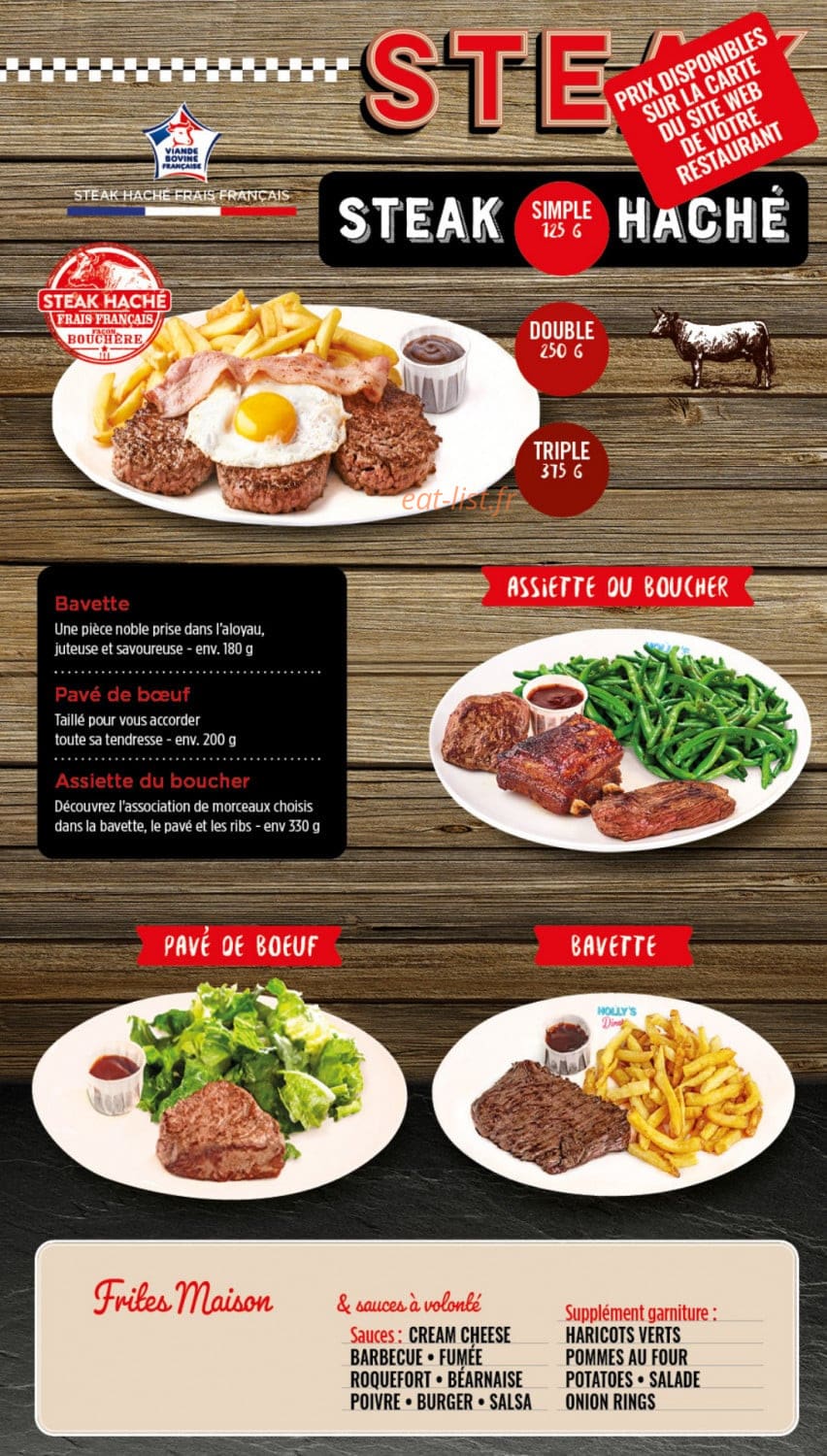 Holly's Diner — carte page 4
