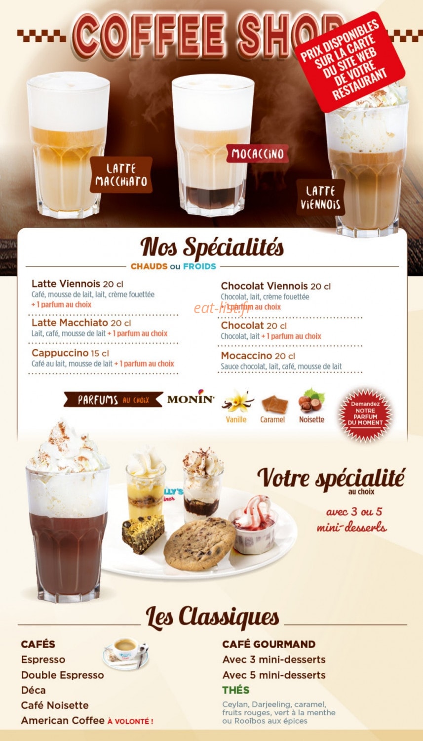 Holly's Diner — carte page 14