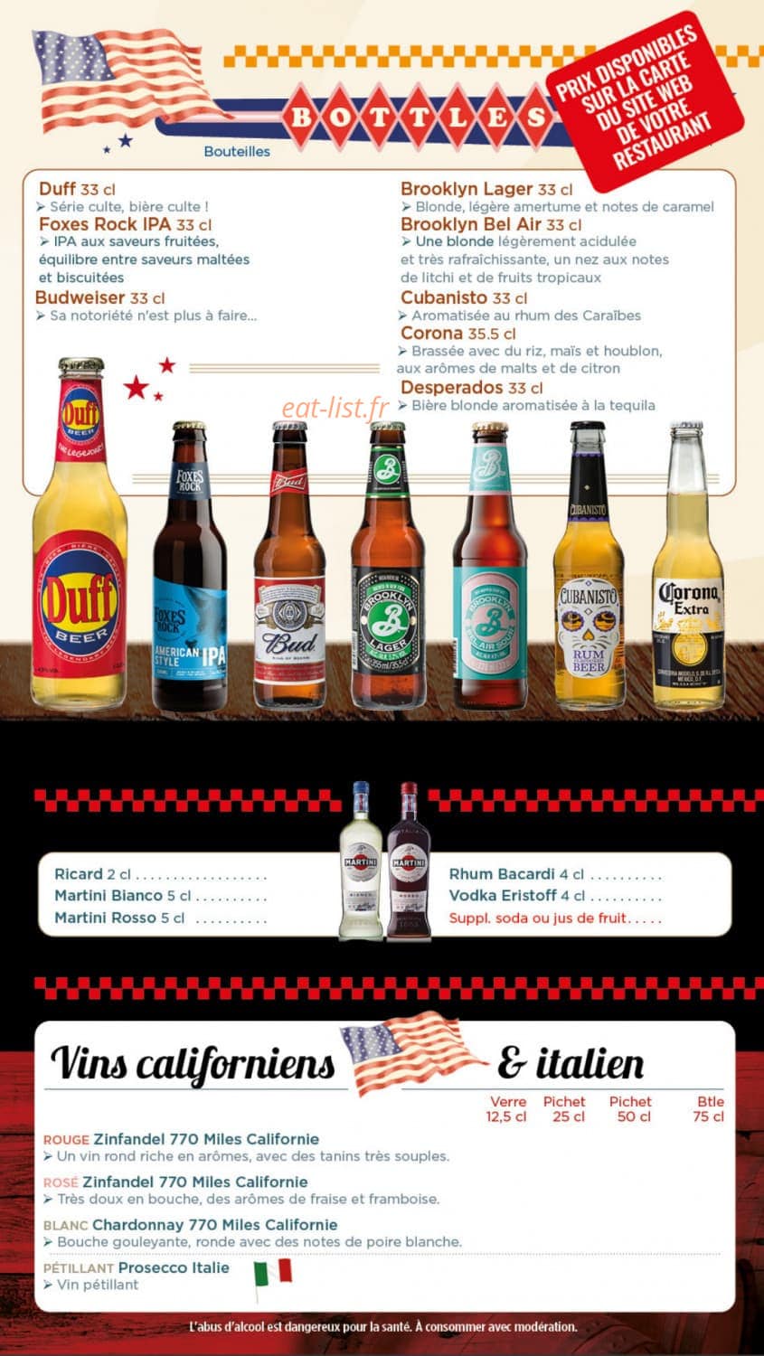 Holly's Diner — carte page 20