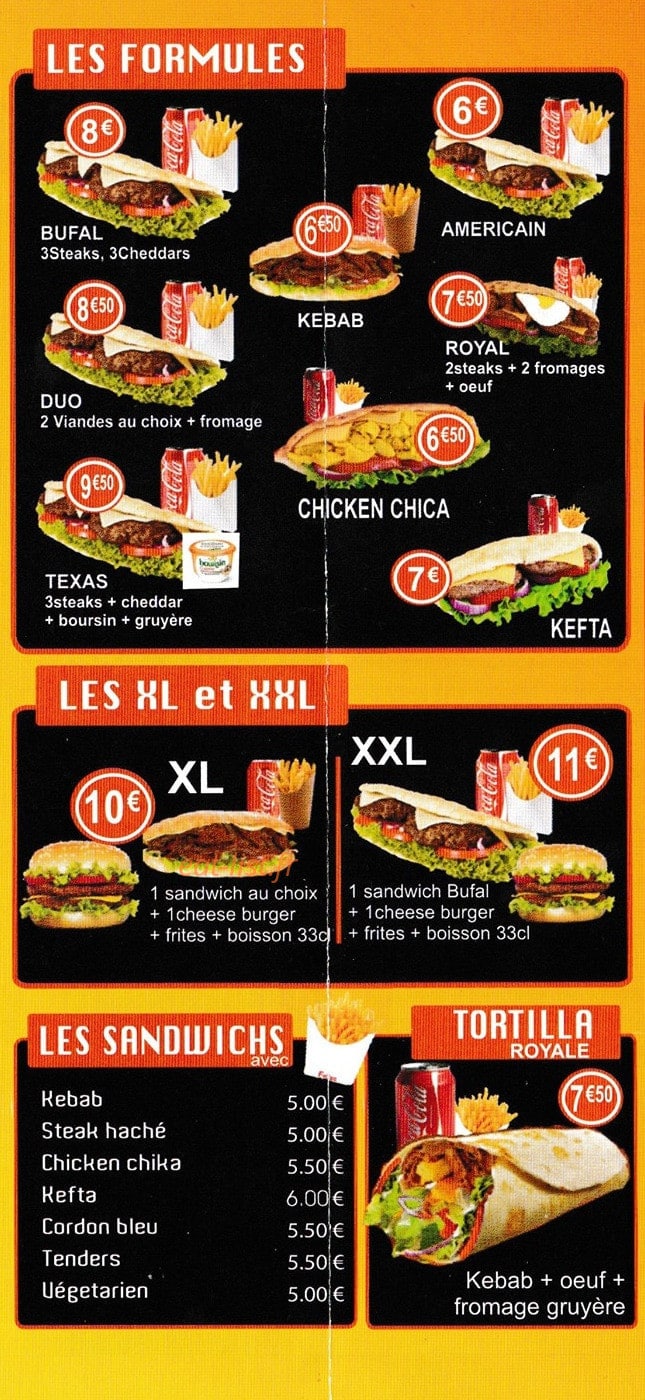 L'As Food — carte page 3