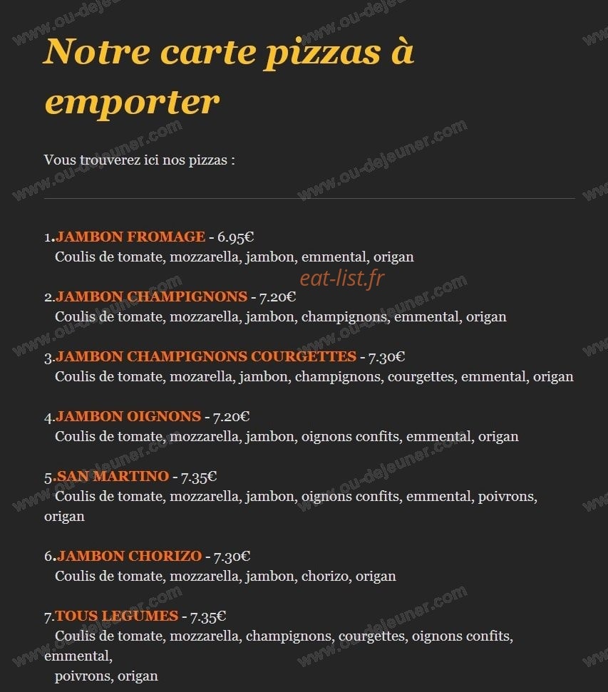 La casa della pizza — carte page 1