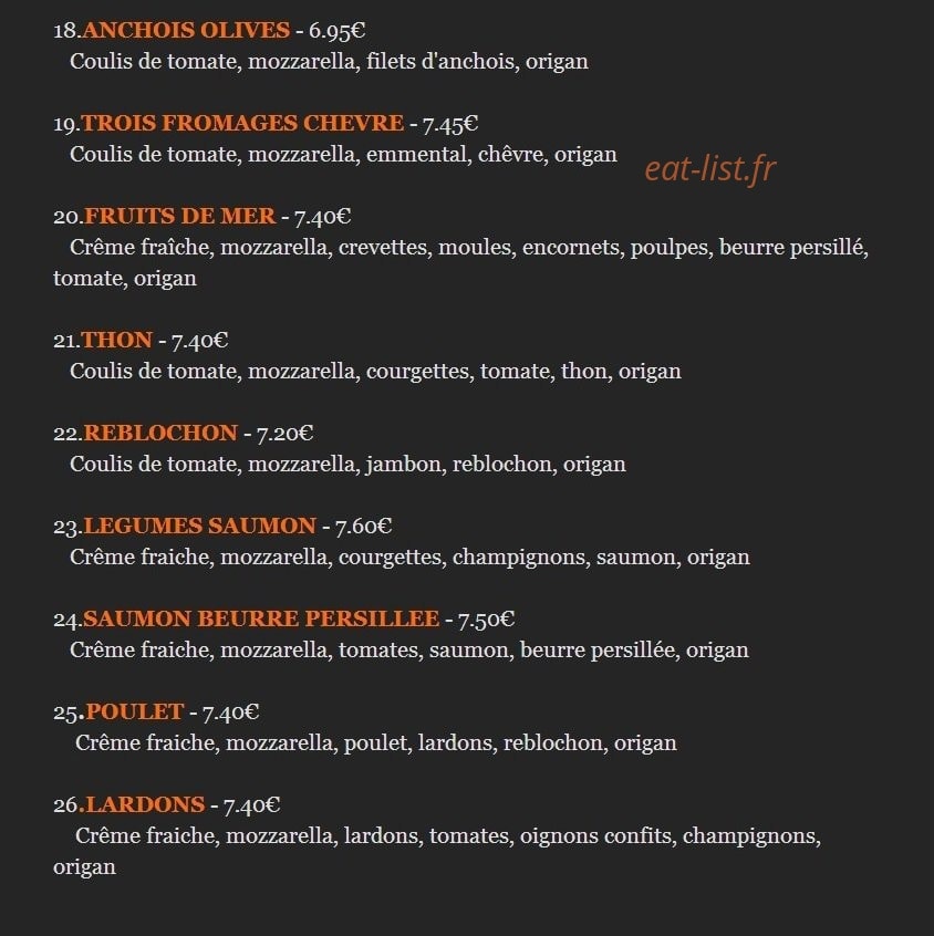 La casa della pizza — carte page 3