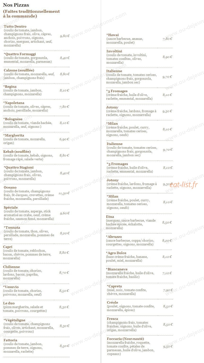 La Dolce Vita — carte page 2