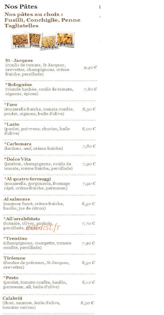La Dolce Vita — carte page 4