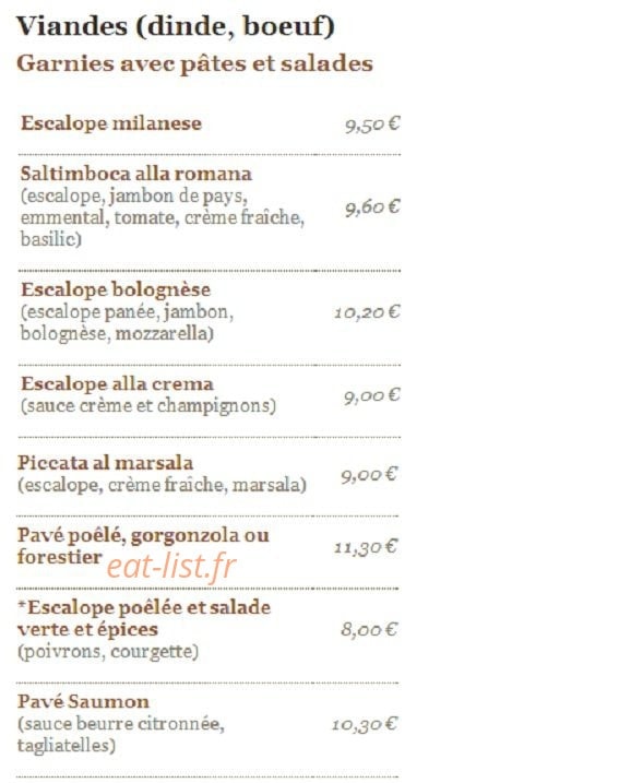La Dolce Vita — carte page 3
