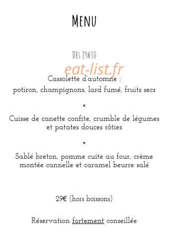 La Maison — carte page 1