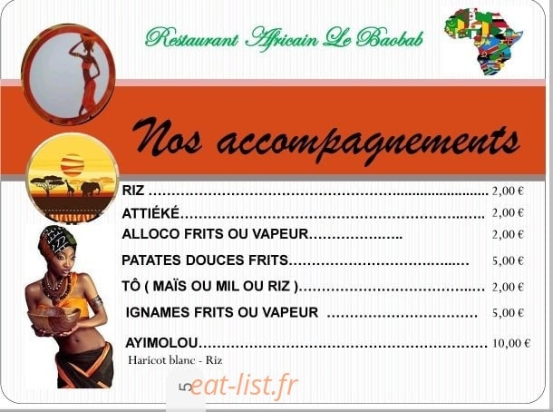 Le Baobab — carte page 5