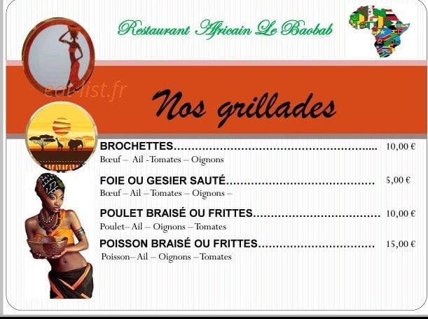 Le Baobab — carte page 2