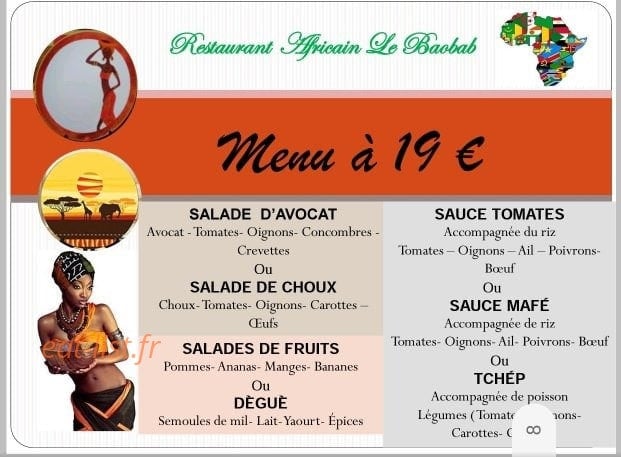 Le Baobab — carte page 8