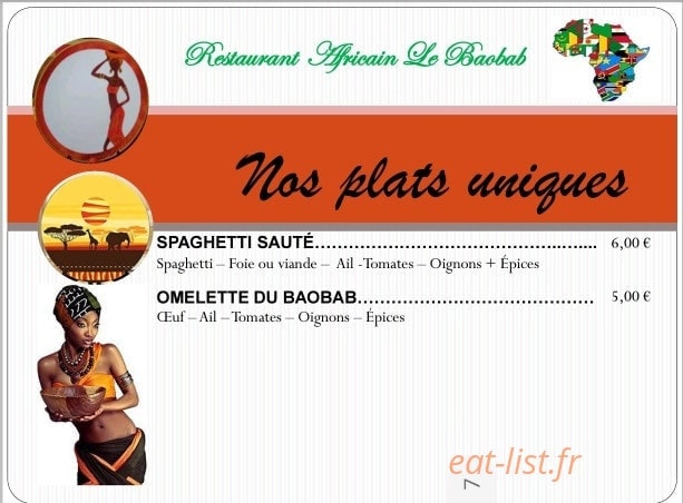 Le Baobab — carte page 7