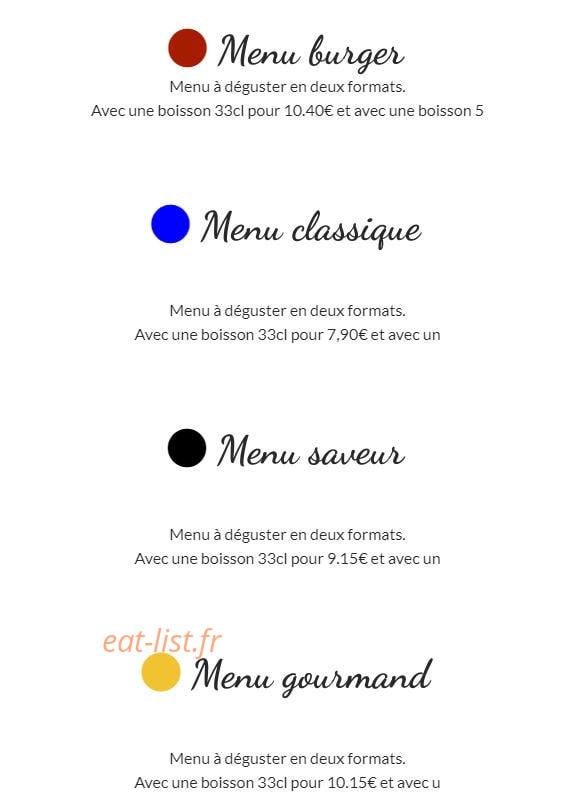 Le Fournil Saint André — carte page 13