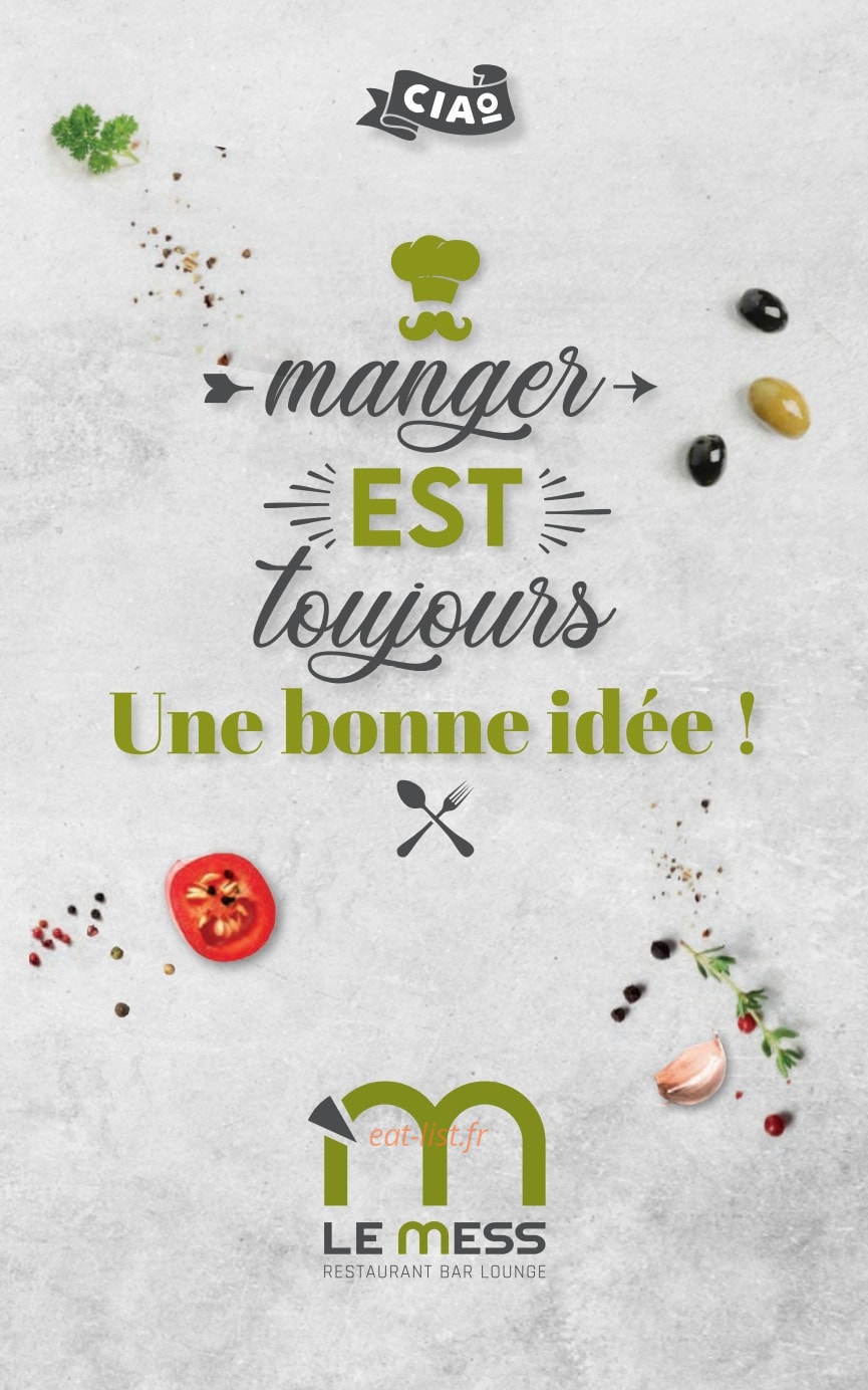 Le Mess — carte page 1