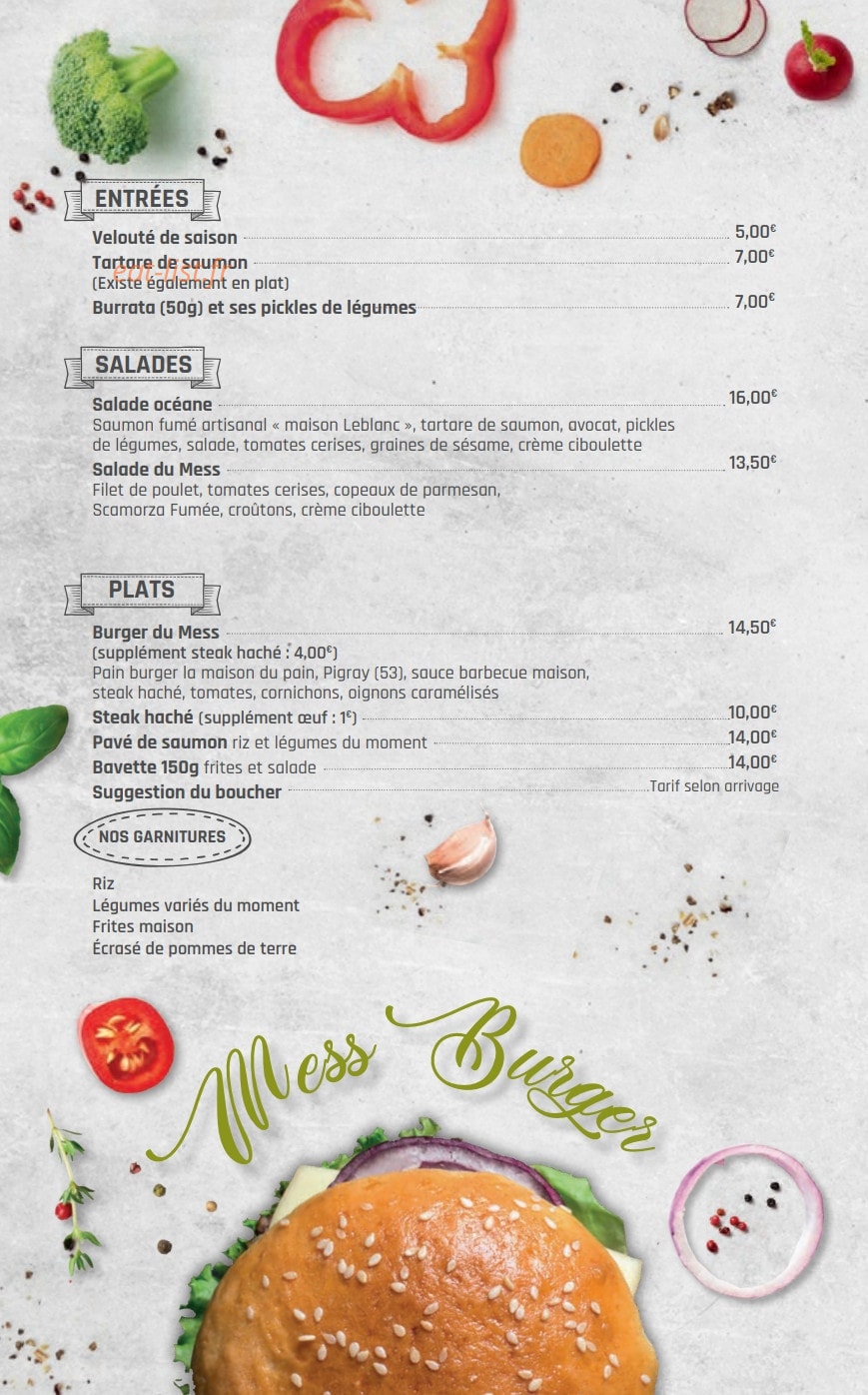 Le Mess — carte page 2
