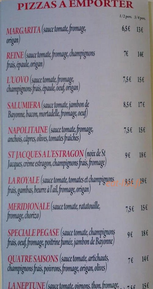Le Milano — carte page 2