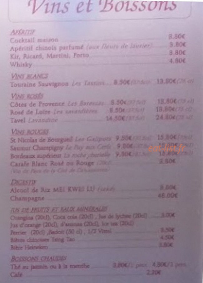 Le Pekin — carte page 5