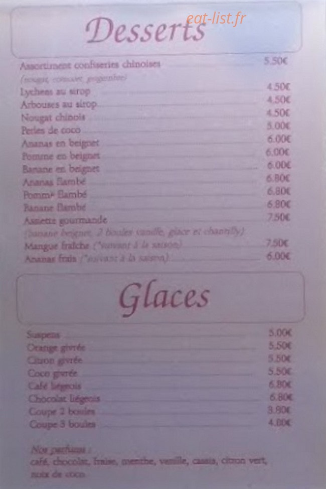 Le Pekin — carte page 6