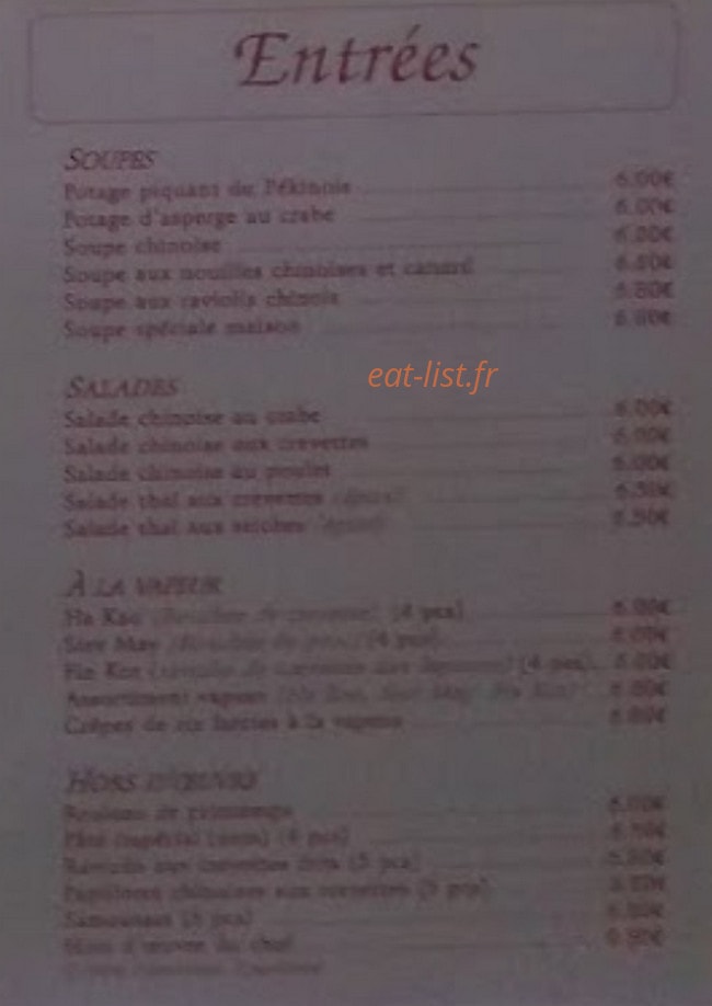 Le Pekin — carte page 2