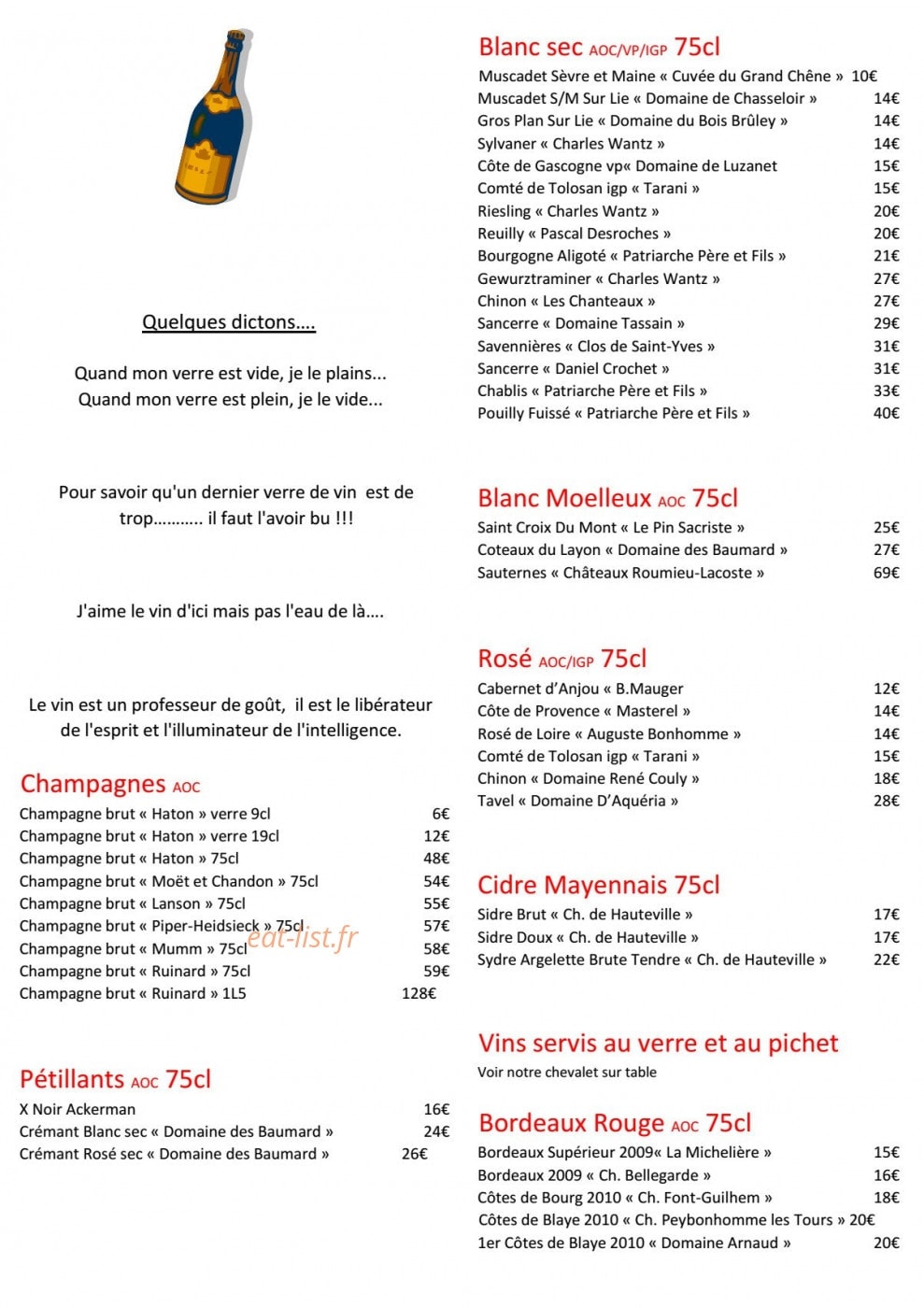 Le Petit Périgord — carte page 7