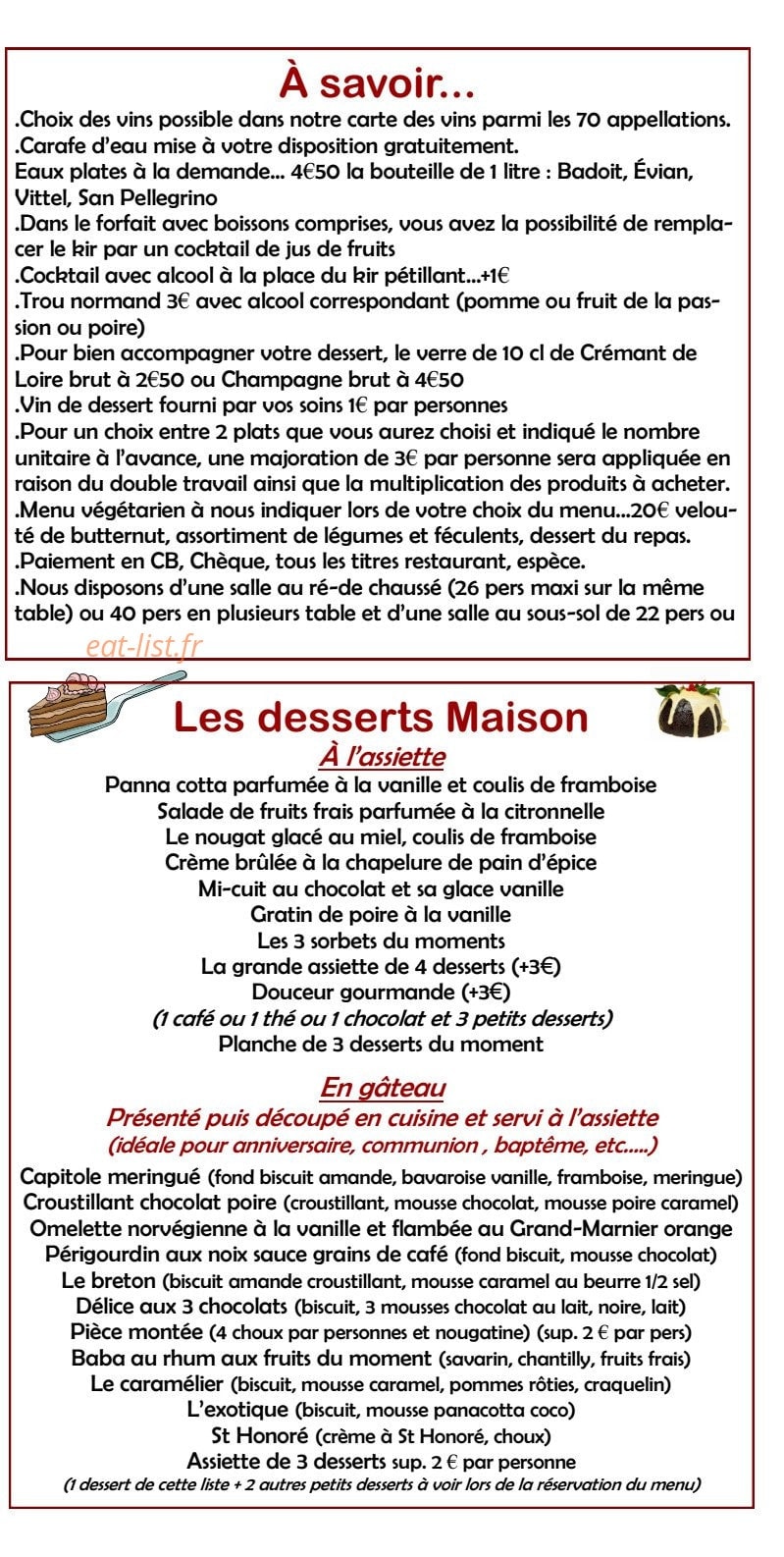 Le Petit Périgord — carte page 5