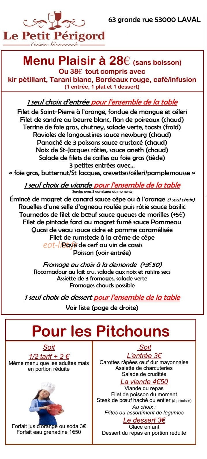 Le Petit Périgord — carte page 4