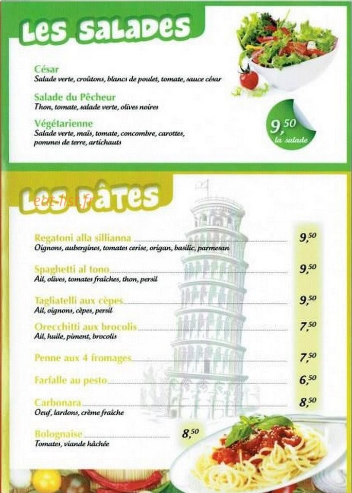 Les Délices — carte page 2