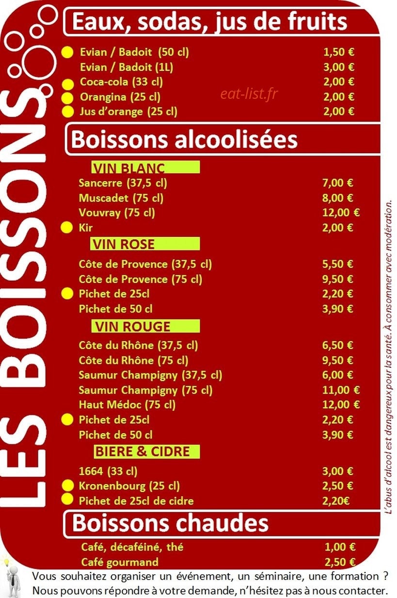 Les Touch Gourmandes — carte page 2