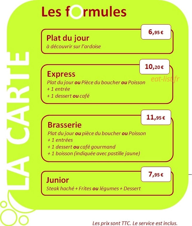 Les Touch Gourmandes — carte page 1