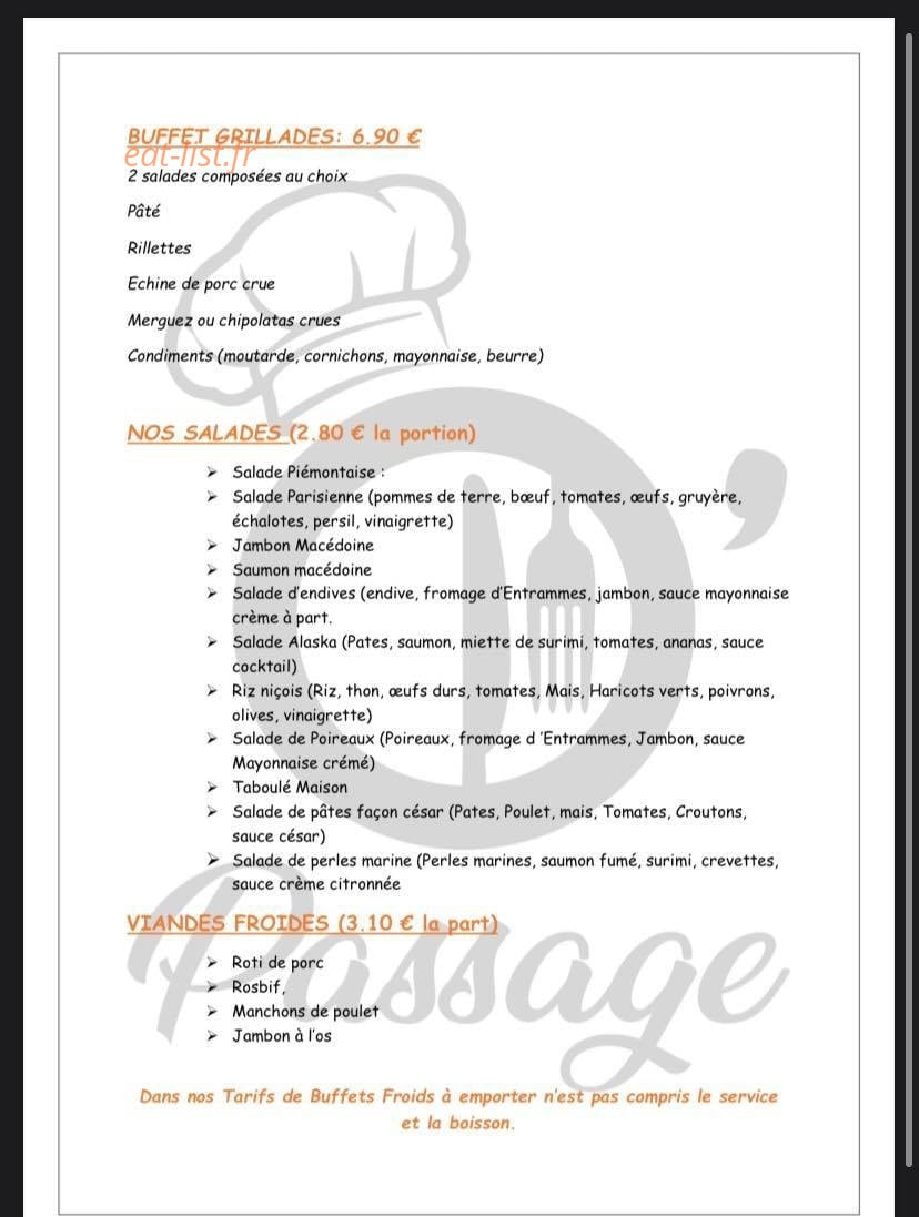 O'Passage — carte page 5