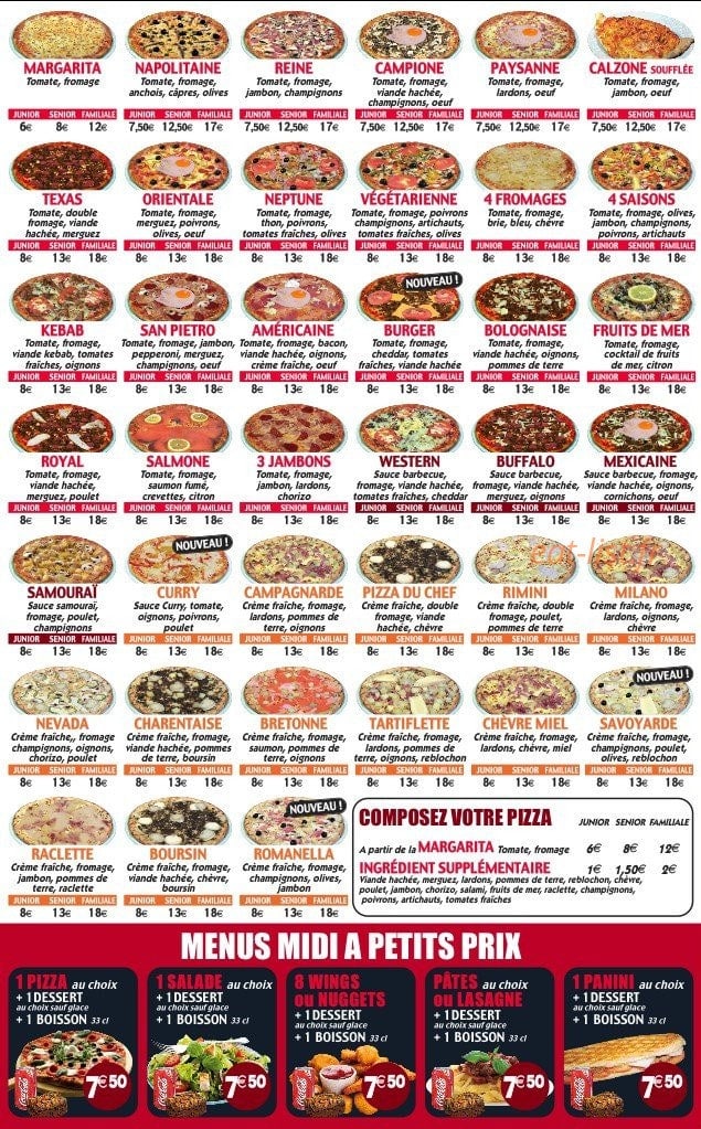 Pizza Romanella — carte page 2