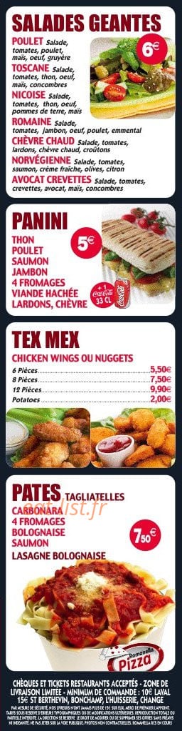 Pizza Romanella — carte page 3