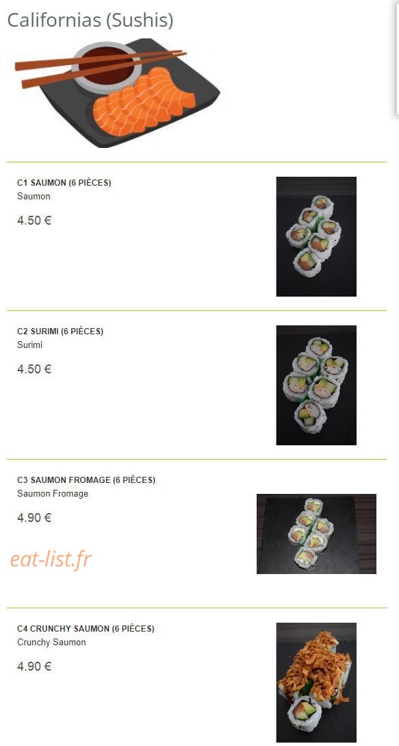 Saveurs thaï — carte page 8