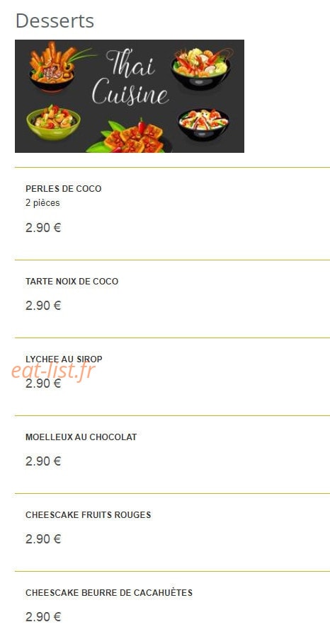 Saveurs thaï — carte page 15